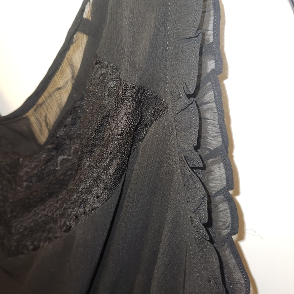 Torrid Black Asymmetrical Embellished Blouse - Picture 4 of 8